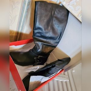 Marliee Wide-Calf Riding Boots